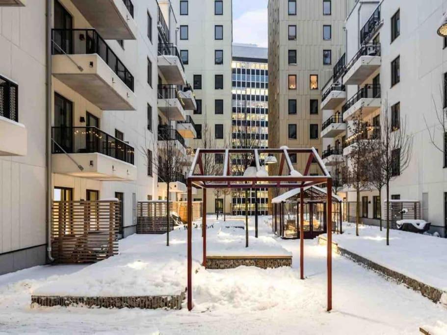 Apartamento Modern Elegance I Hagastaden Estocolmo Exterior foto
